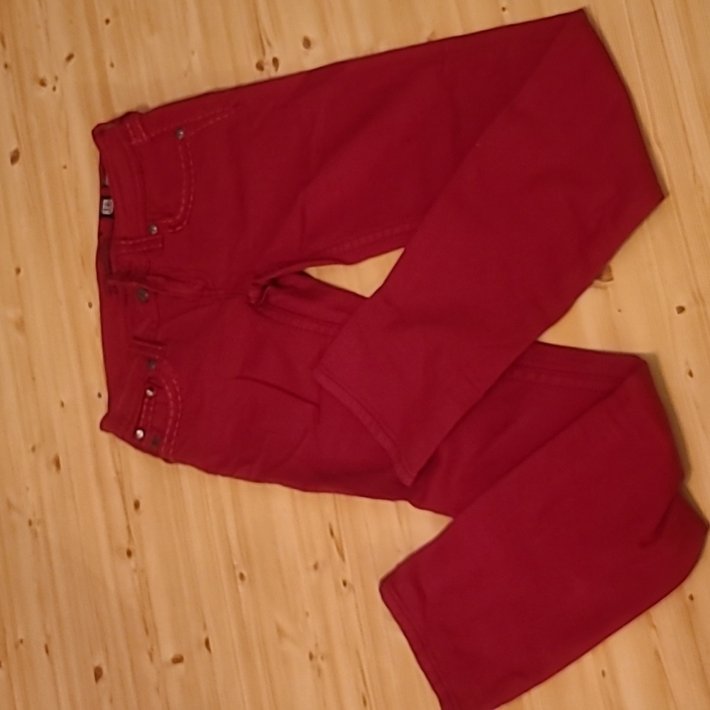 Girl's Miss Me red straight leg jeans size 16
